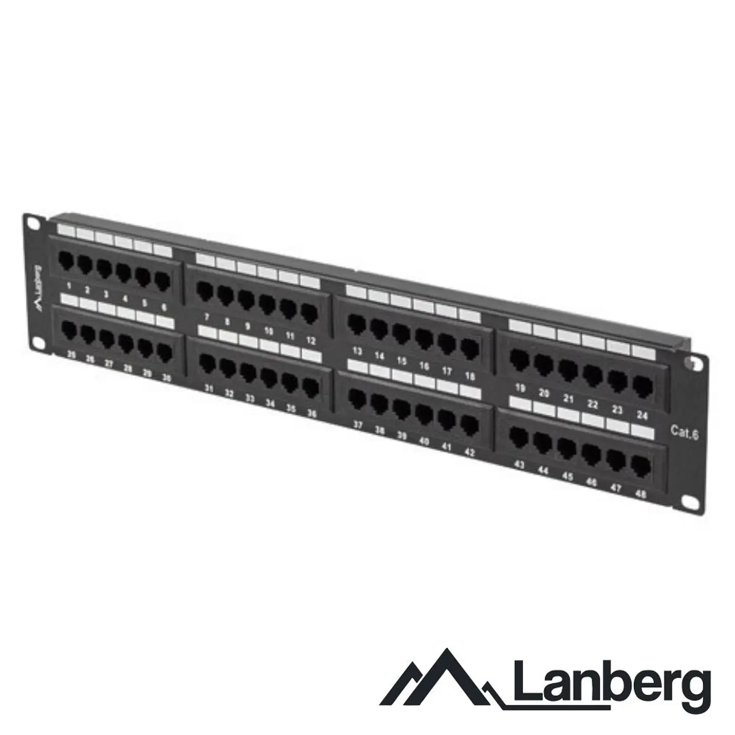 Patch Panel 48 Portas RJ45 CAT6 2U 19