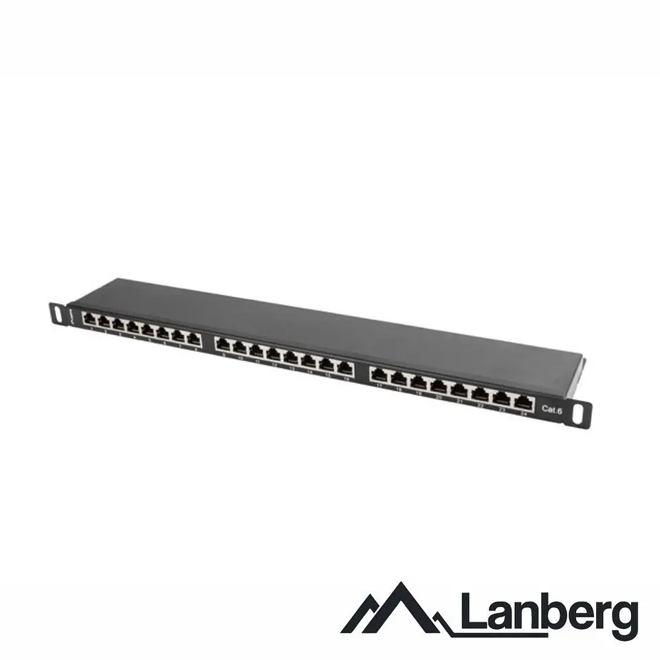 Patch Panel 24 Portas Blindado RJ45 CAT6 0.5U 19