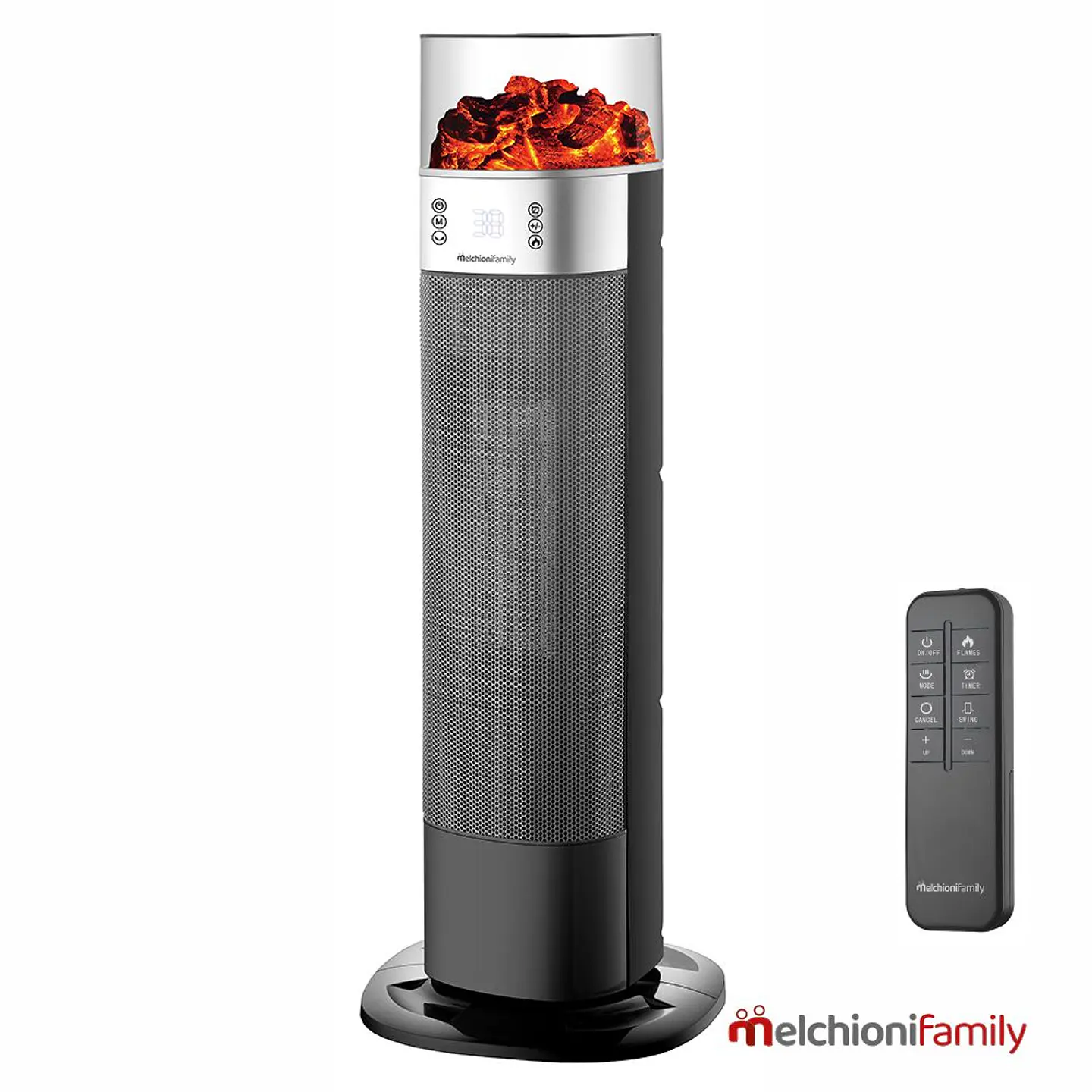 Aquecedor Termoventilador Torre 2000W Efeito Chama Melchioni 1
