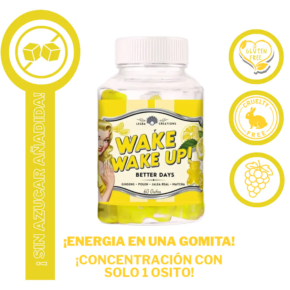 Wake Wake up (gomitas de energía y concentración) 1