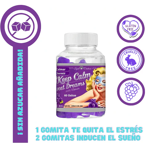 Keep calm (gomitas anti estrés e inductoras de sueño)
