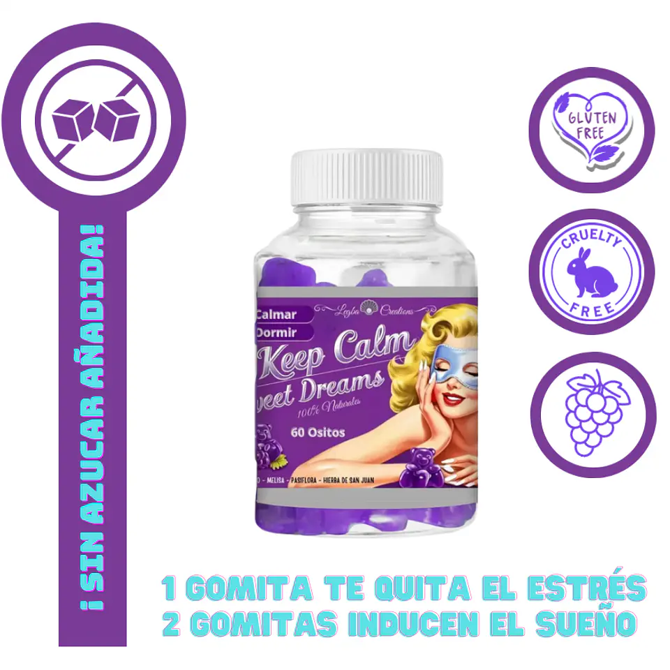 Keep calm (gomitas anti estrés e inductoras de sueño) 1