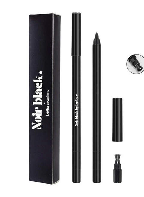 Lápiz de ojo ultra negro lujo