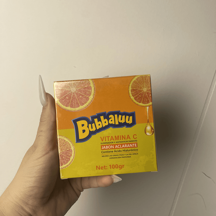 jabón facial Bubbaluu naranja  1