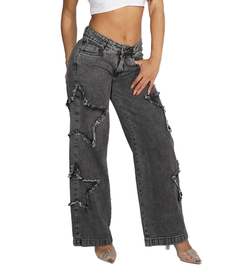 Jeans Estrellas negro Dirty 42