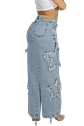 Jeans Estrellas Azul Dirty 42 - Miniatura 3