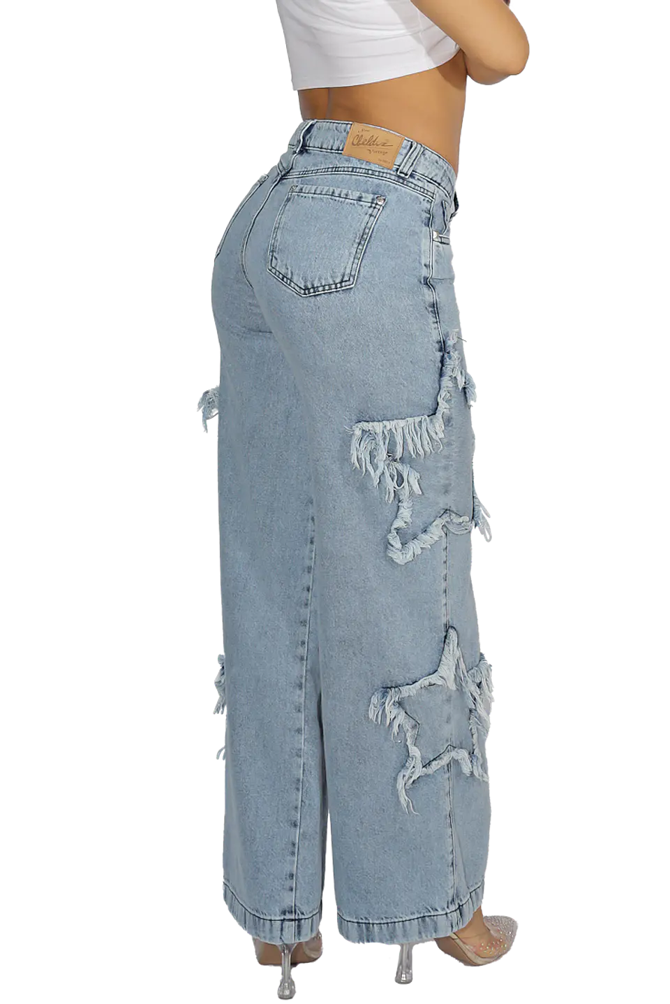 Jeans Estrellas Azul Dirty 36 1