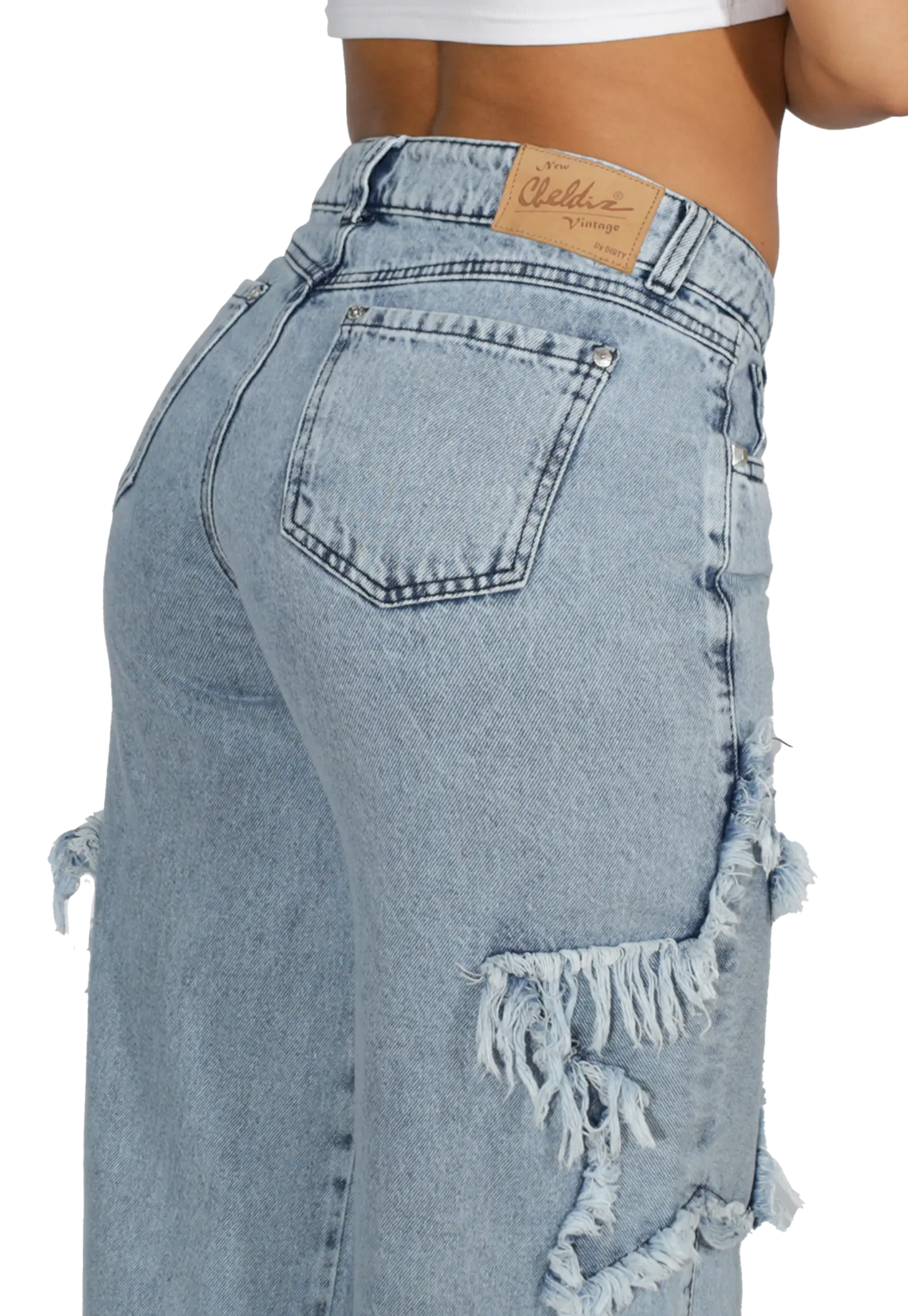Jeans Estrellas Azul Dirty 36 2