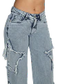 Jeans Estrellas Azul Dirty 36 - Miniatura 3