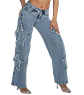 Jeans Estrellas Azul Dirty 36 - Miniatura 4