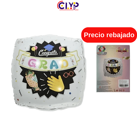 Globo metalizado Graduación Grad