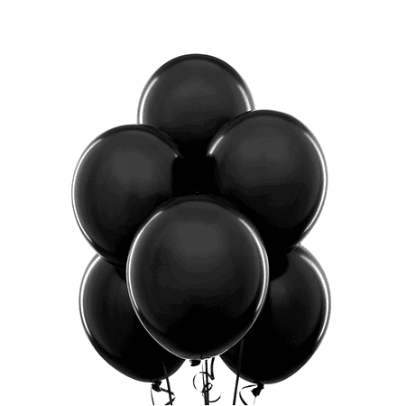 Globos negros R9 látex 25un