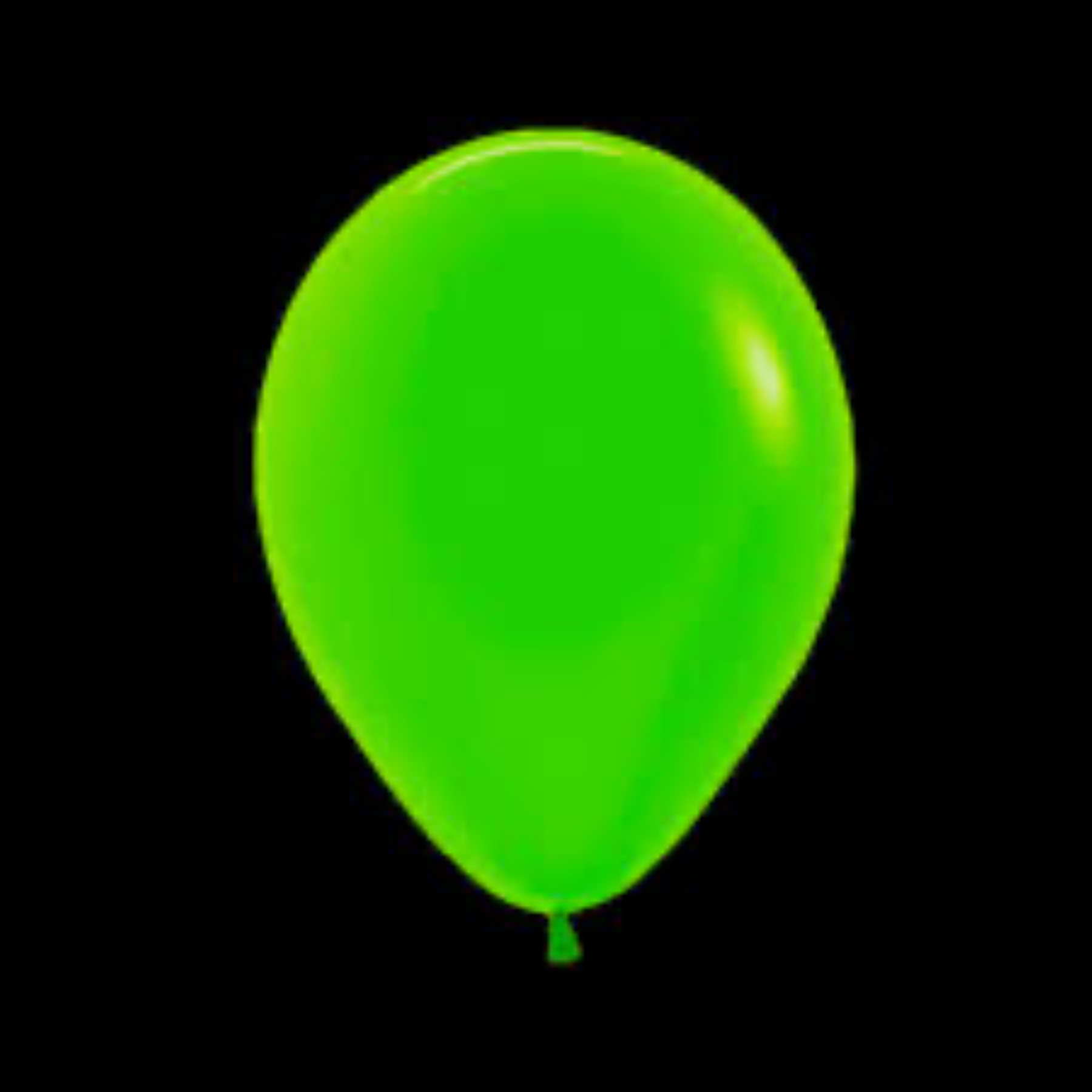 Globos flúor verdes R9 látex 25un