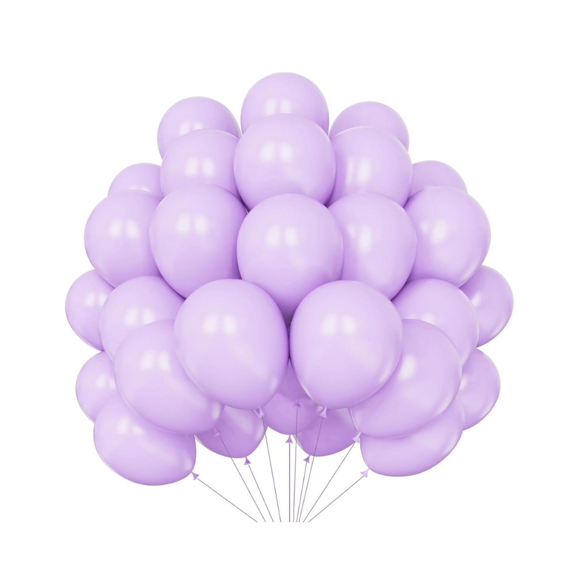 Globos lisos morado pastel R9 látex 25 un