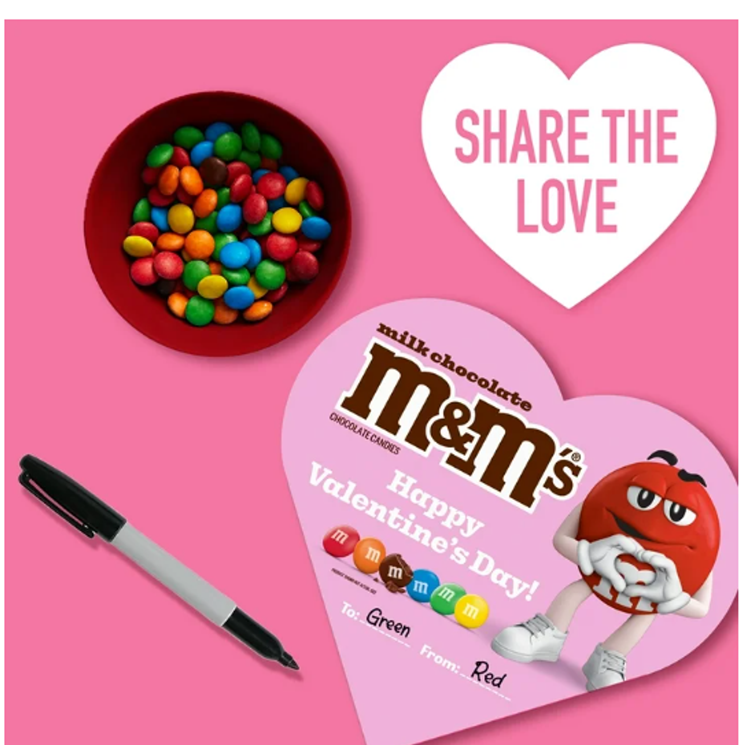 m&m Chocolates San Valentin 1