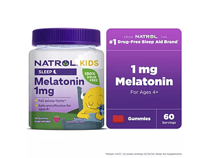 Melatonina niño 1mg 60 und 