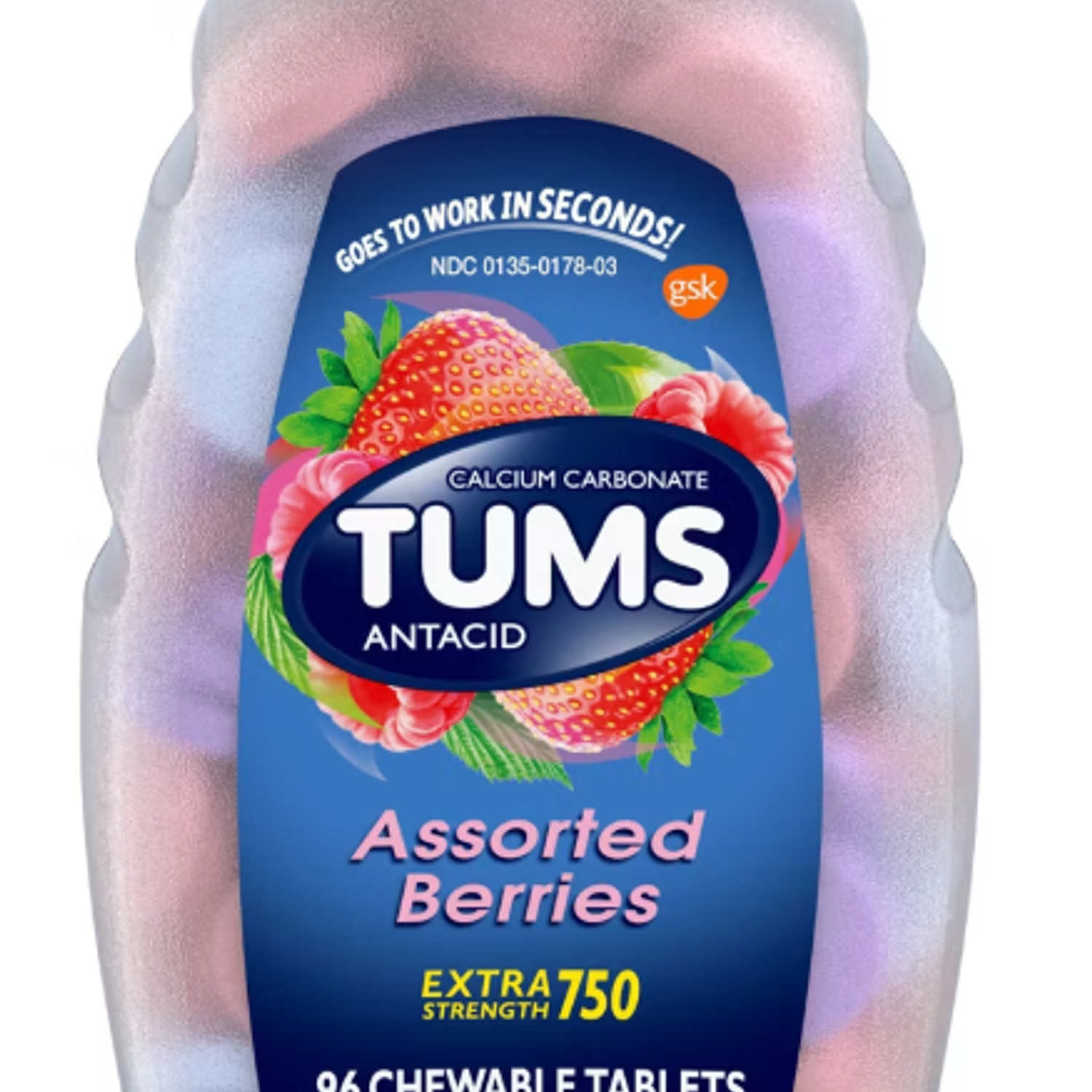 Tums Tabletas Antiacidez 96 unidades 1