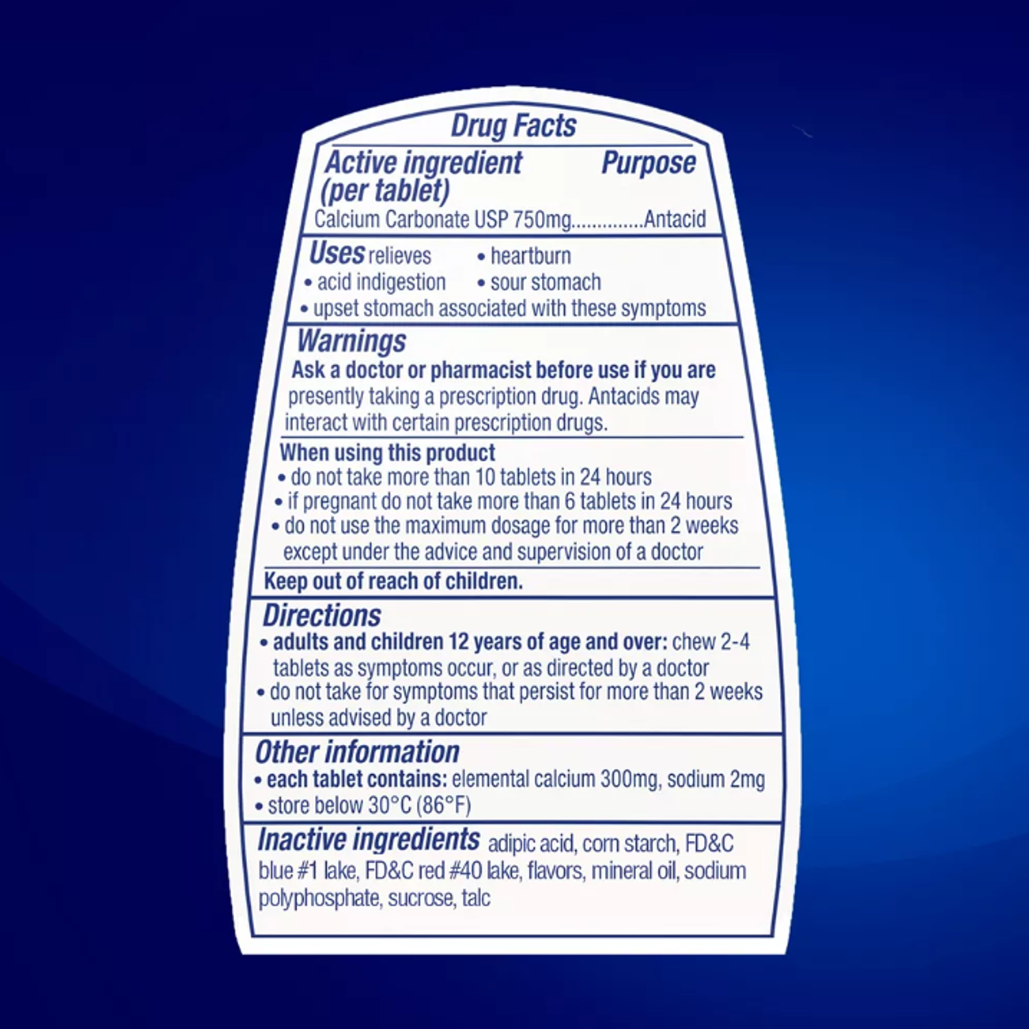 Tums Tabletas Antiacidez 96 unidades 3