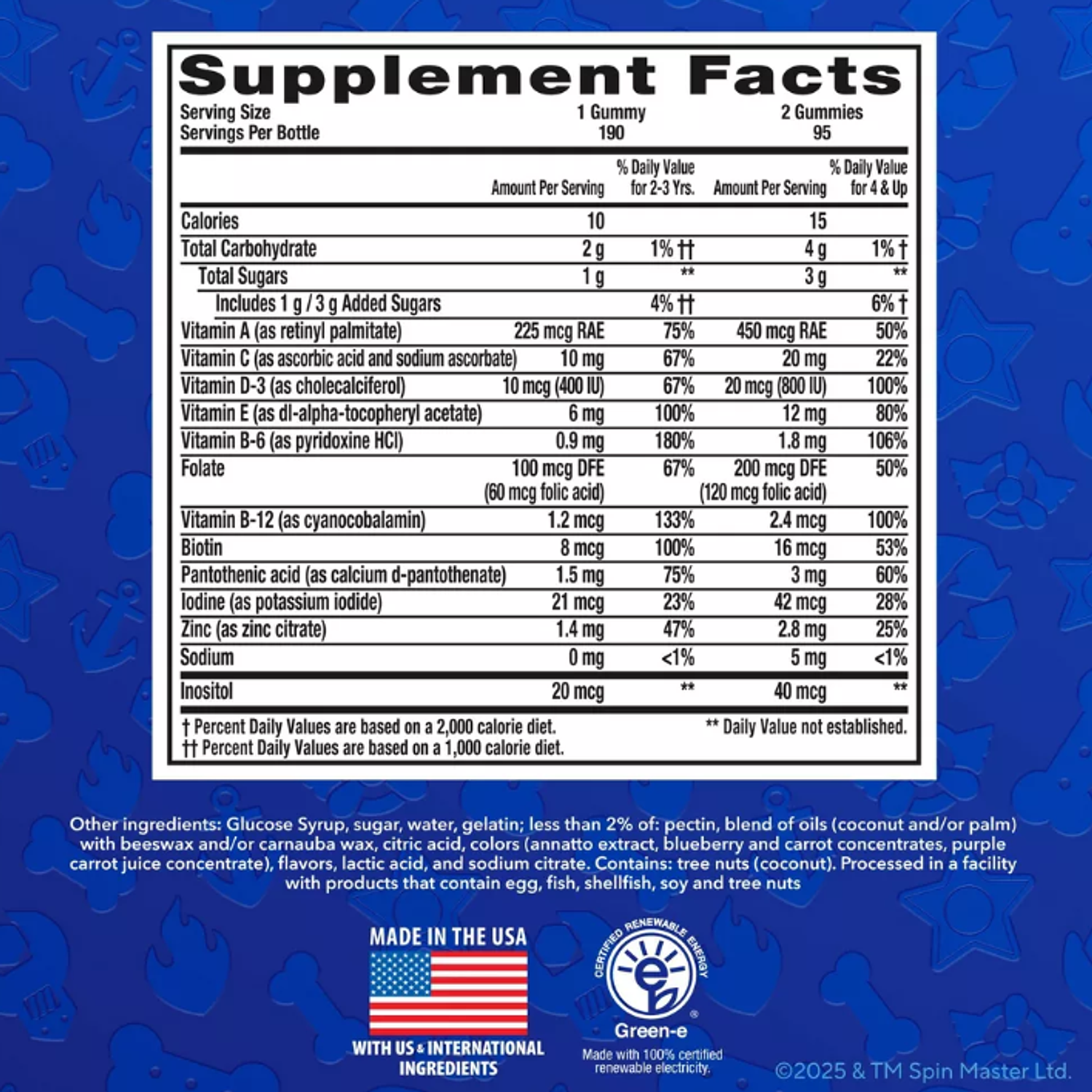 Multivitaminico niños Lil Critters gomitas 190 und 4