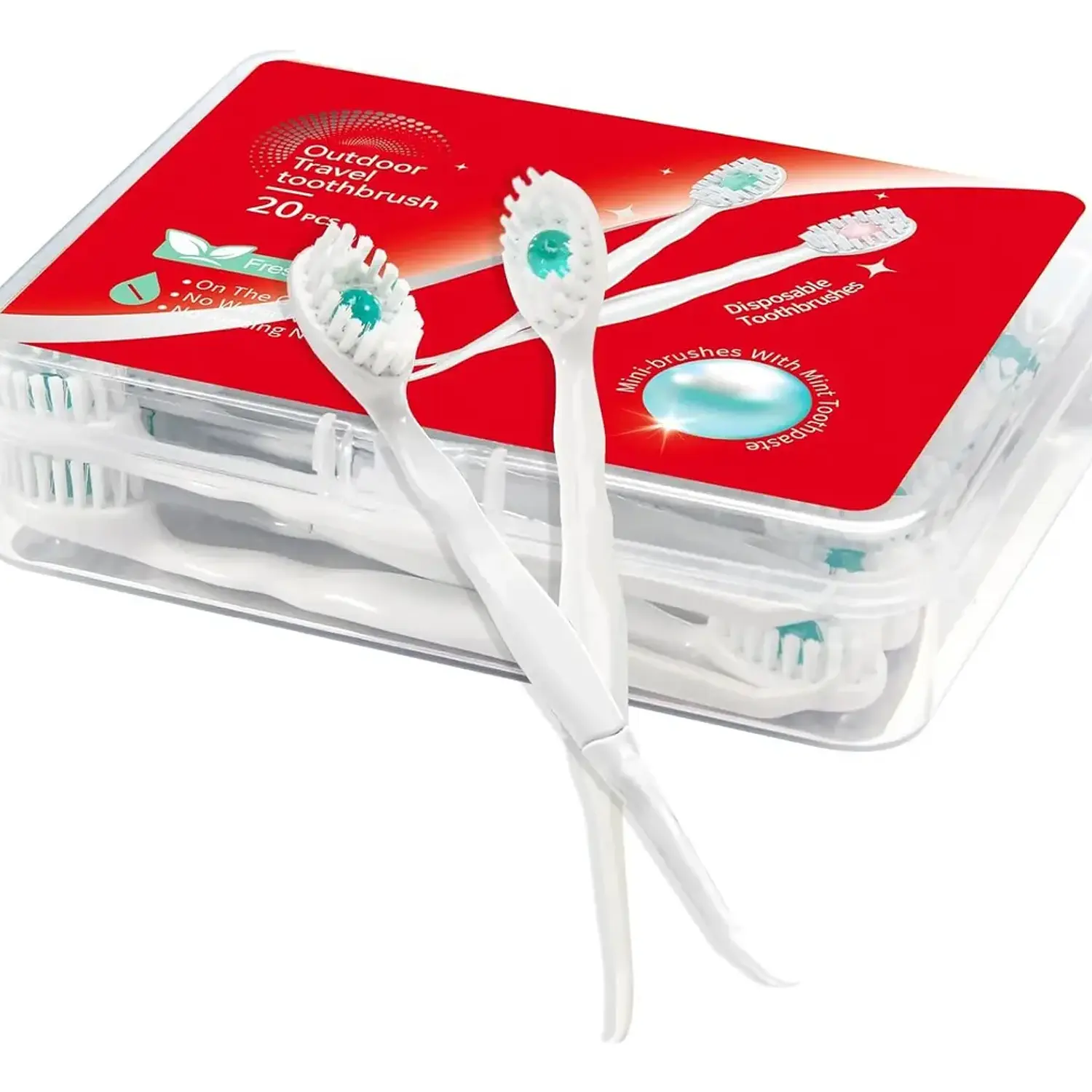 Mini Cepillos de dientes desechable c/pasta  1