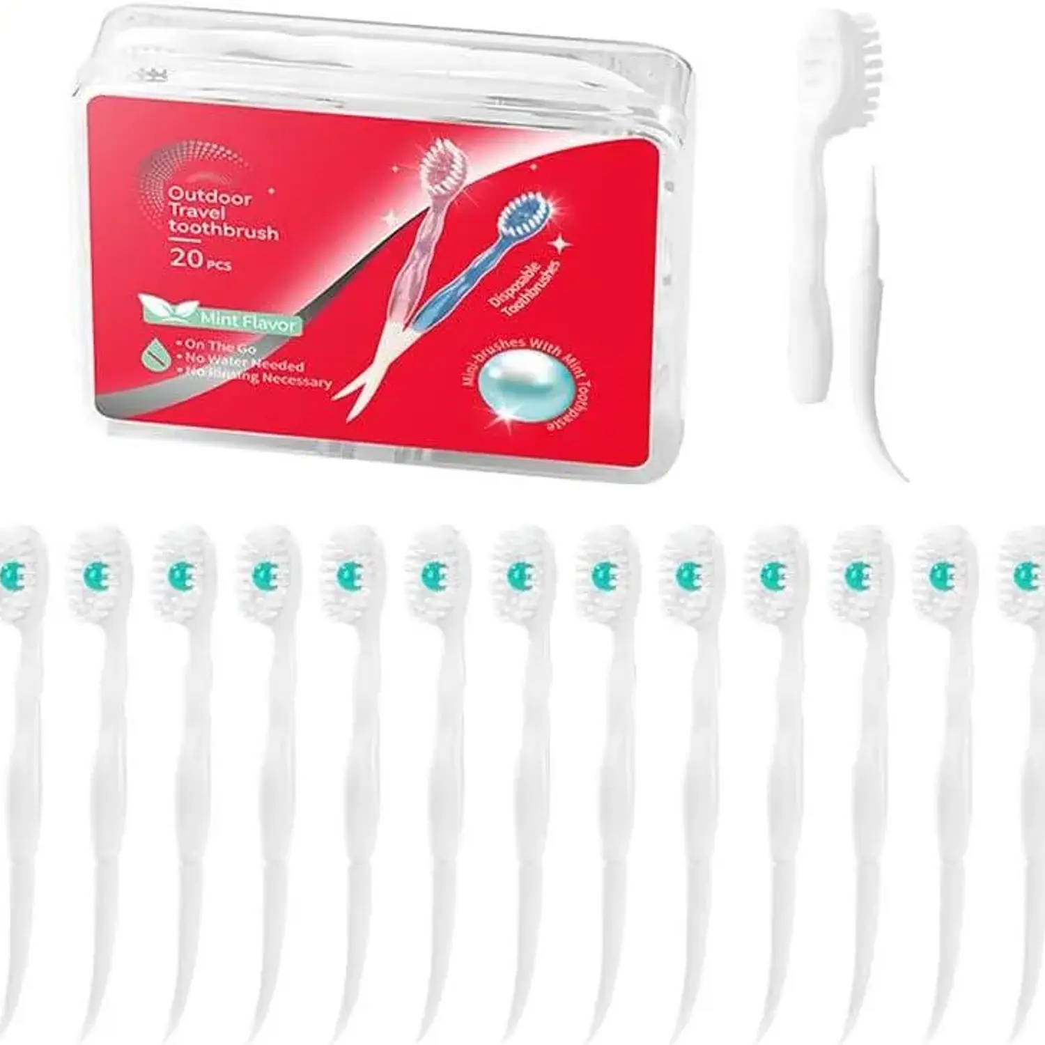 Mini Cepillos de dientes desechable c/pasta  2