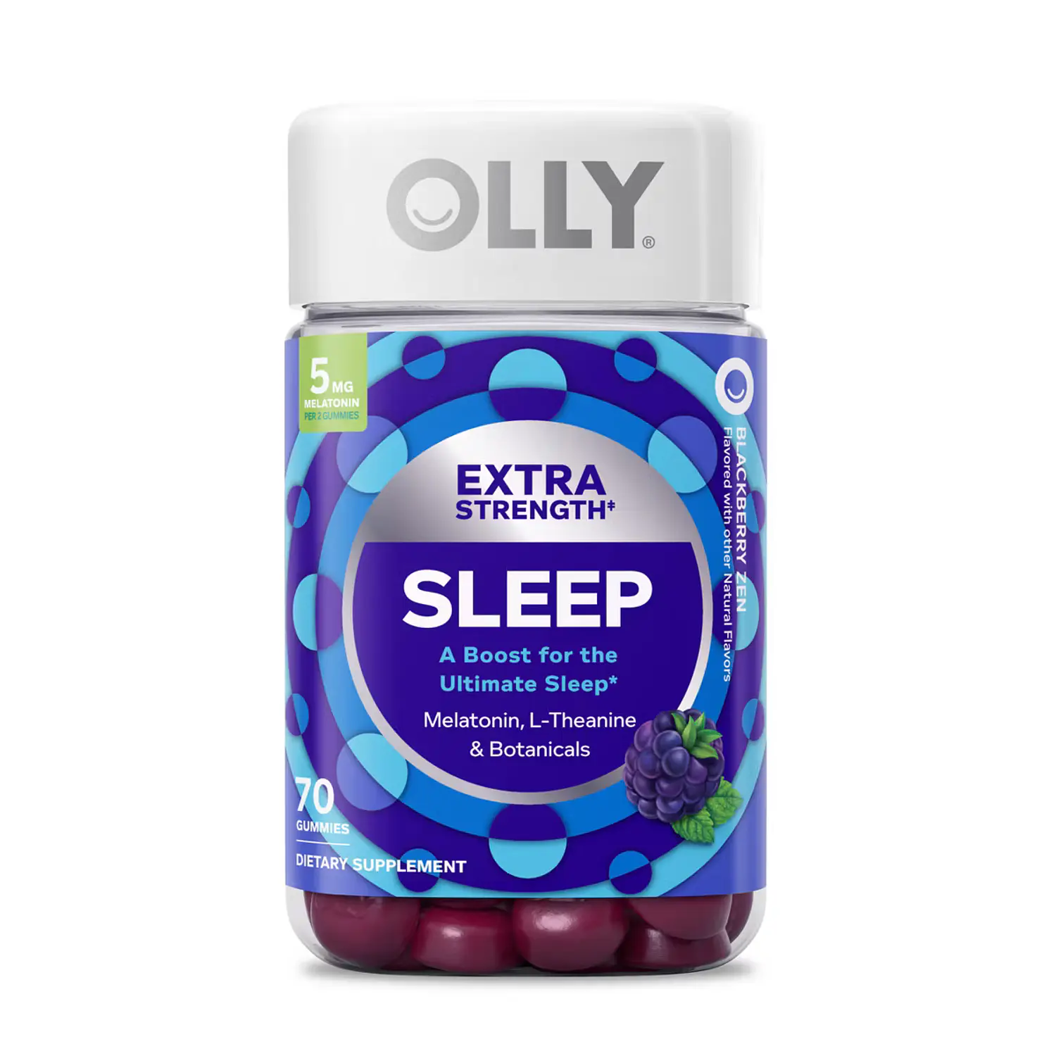 Gomitas de Melatonina  Extra Strength 5mg 70und