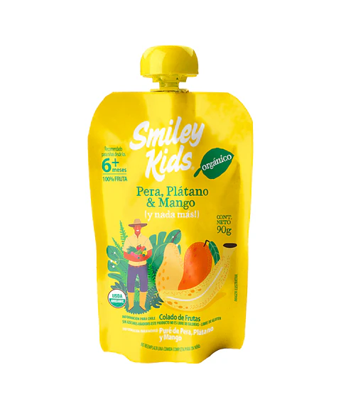 Orgánica Pera Plátano Mango - 18 unds