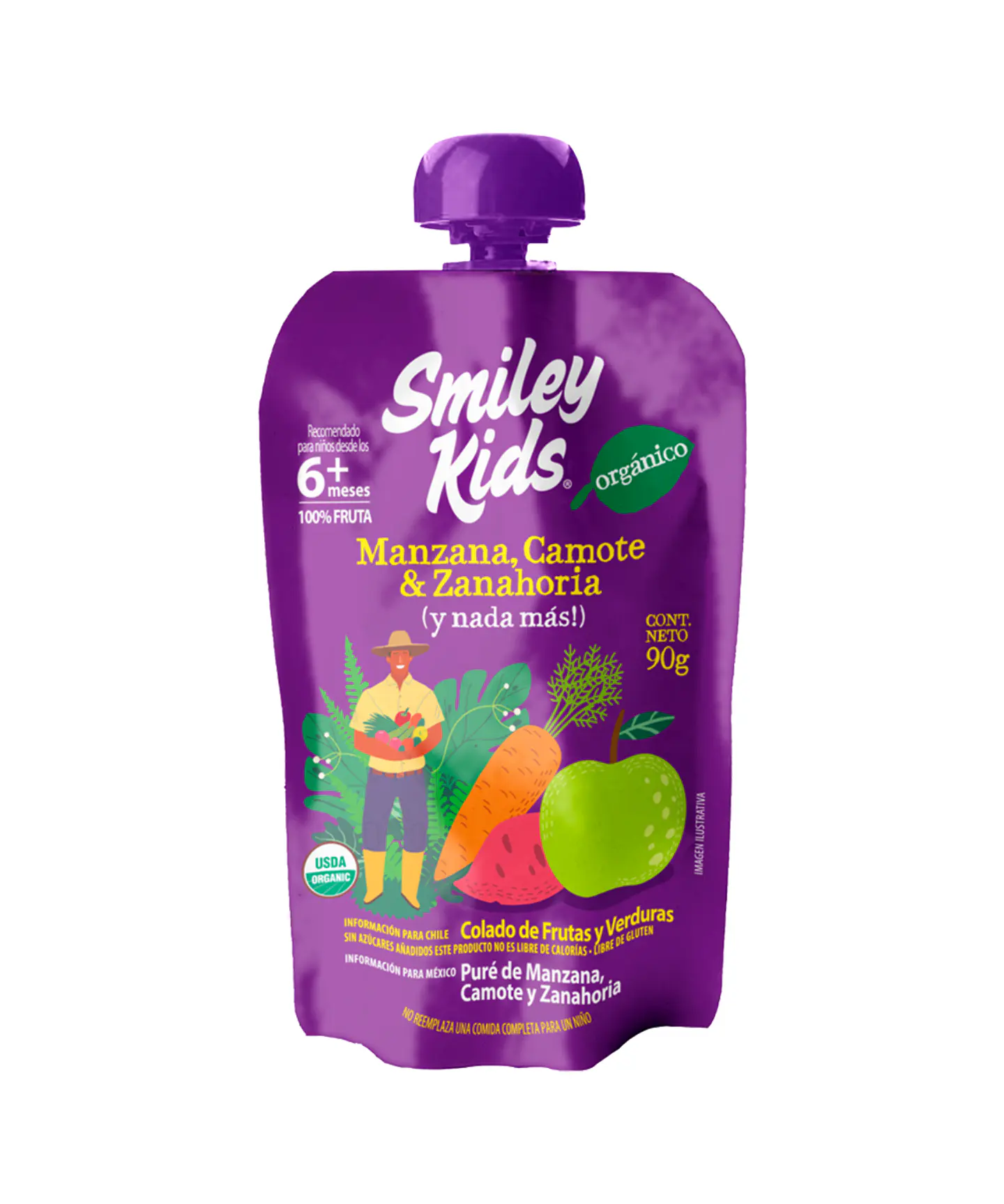 Orgánica Manzana Camote Zanahoria - 18 unds 1