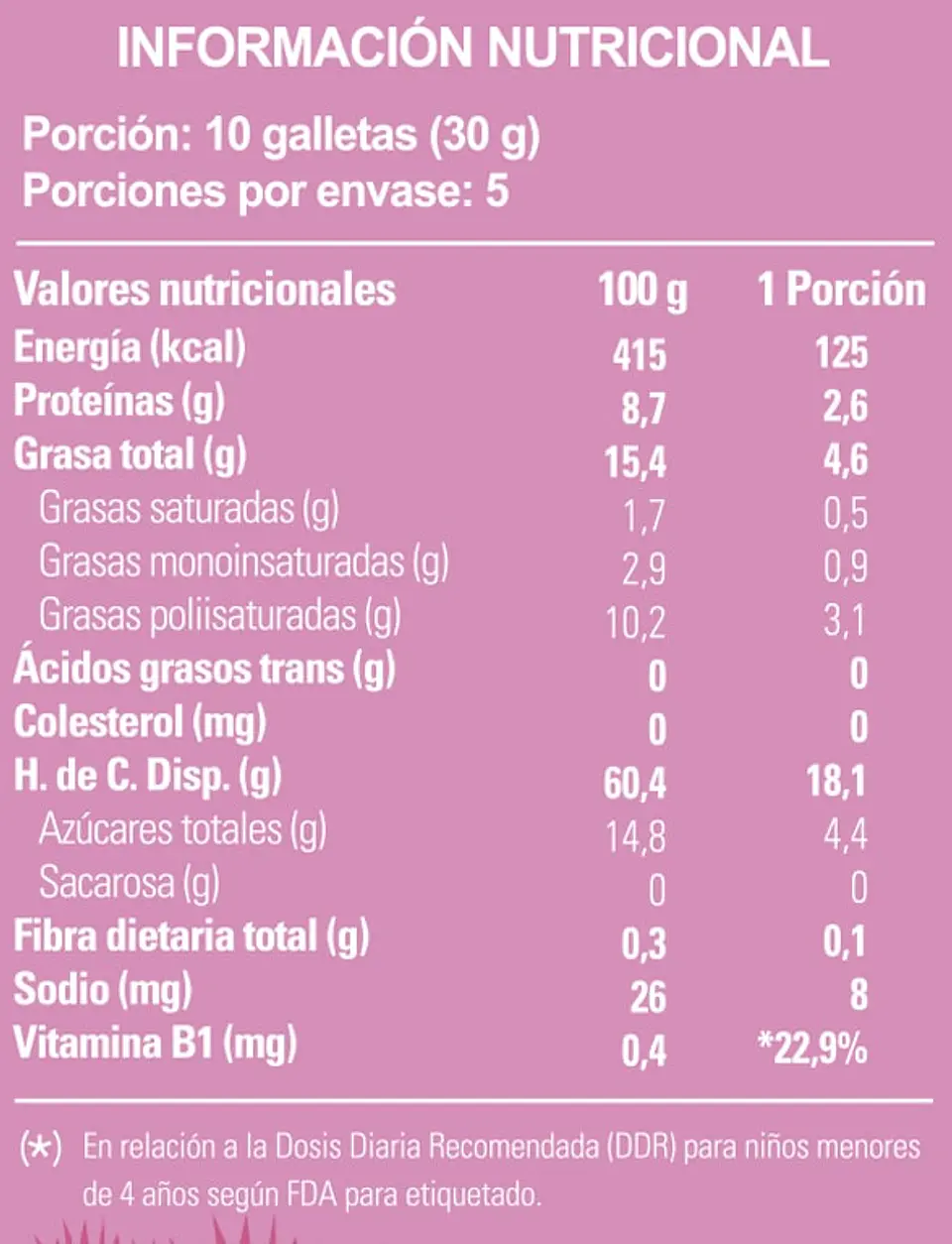Galletas Vainilla 150 grs - 12 unds 2