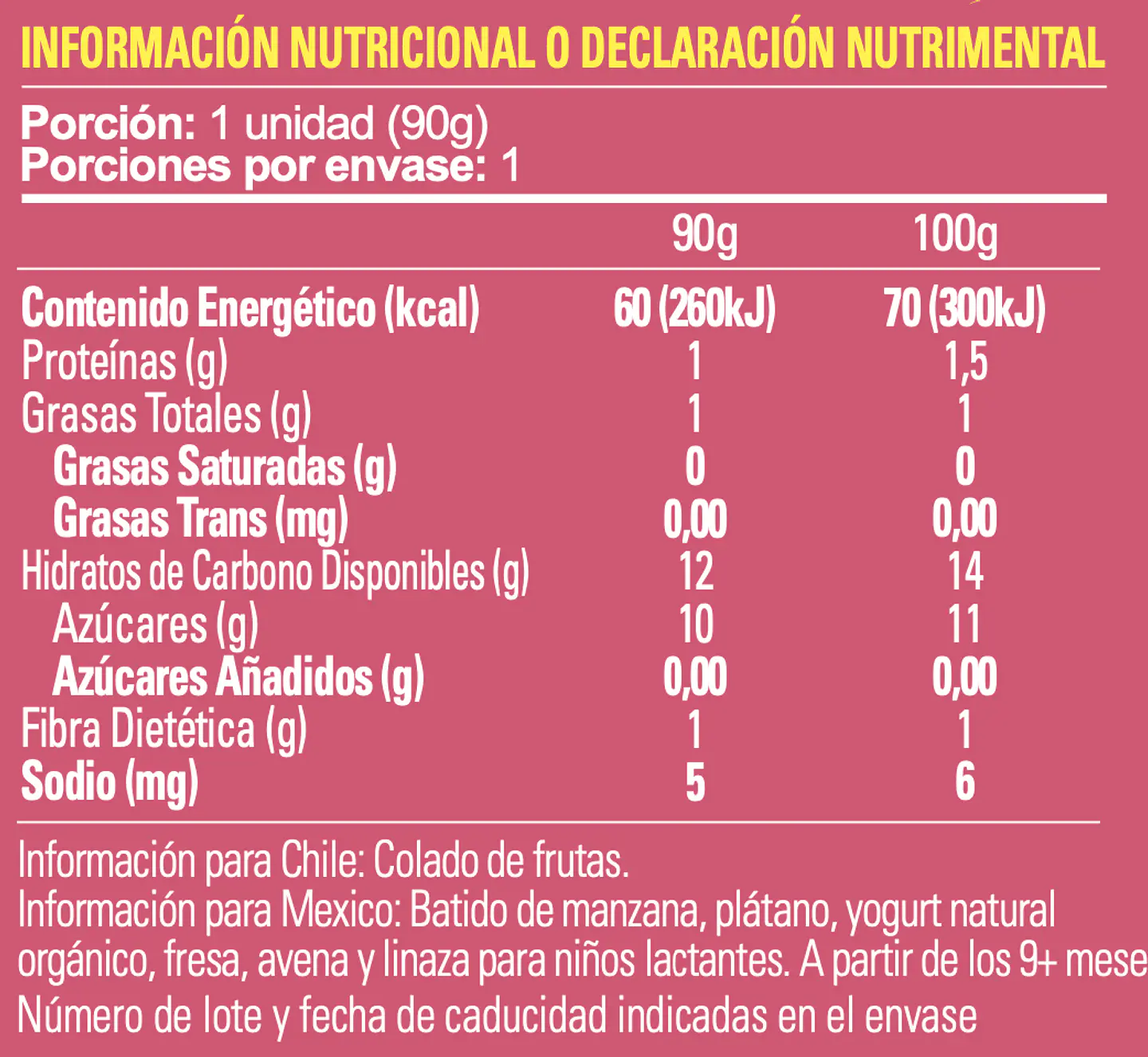 Smoothie Orgánico Manzana Plátano Fresa Avena Linaza - 18 unds 2