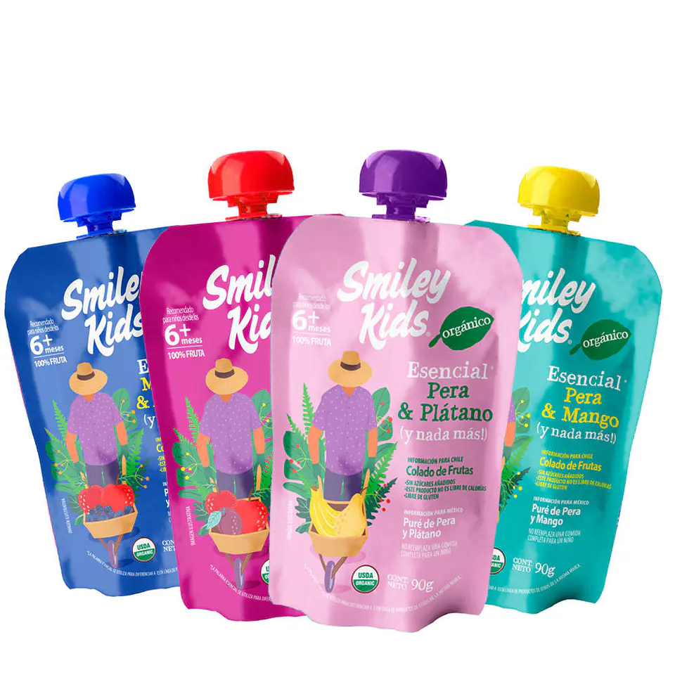 MixPack 36 Compotas Orgánicas Esencial | Smiley Kids 1