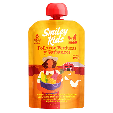 Colado Verdura, Pollo y Garbanzos - 24 Unds