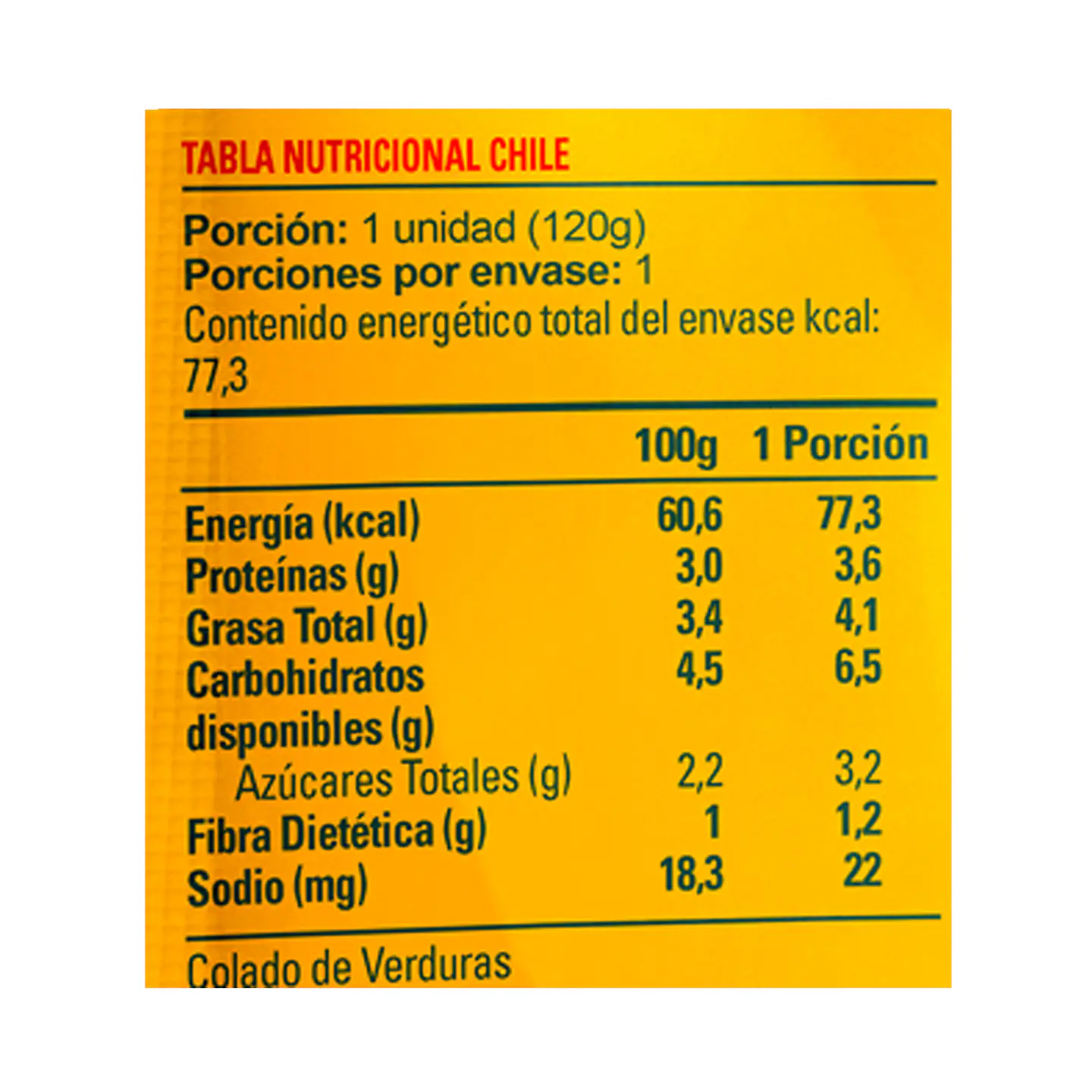 Colado Verdura, Pollo y Garbanzos - 24 Unds 2