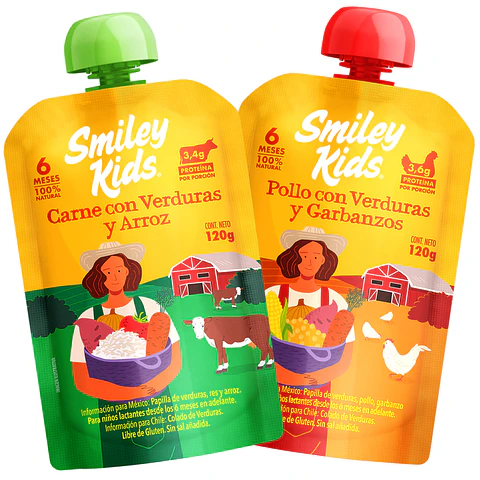 Mix Colados Pollo/Carne con Verduras - 24 Unds