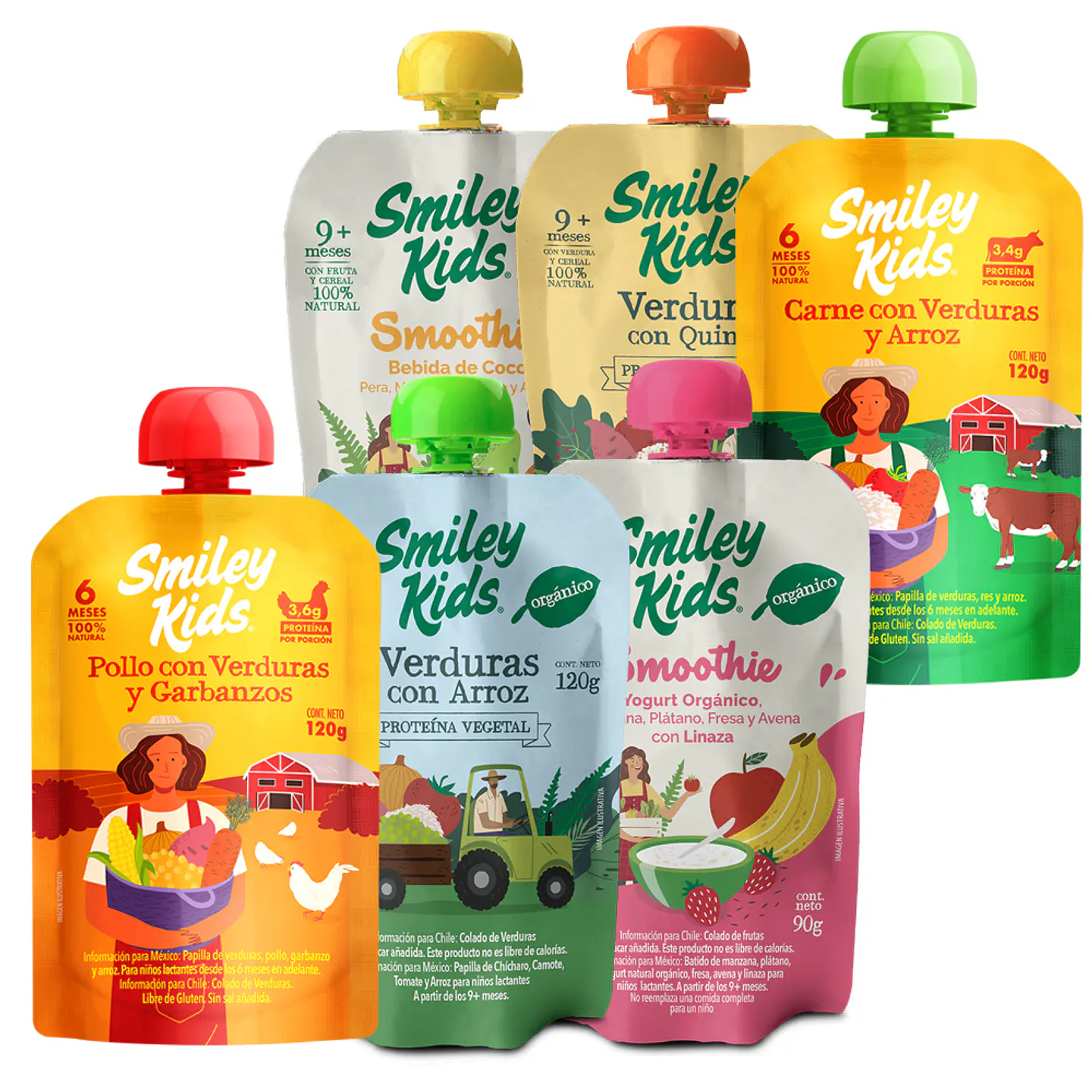 Pack Daily Meal Smiley Kids 72 unds 1