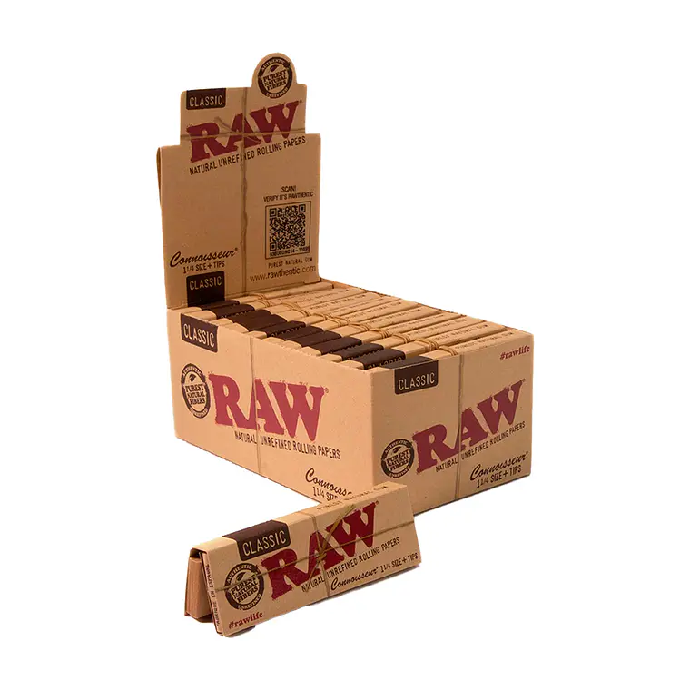 PAPELILLOS RAW CONNOISSEUR 1 1/4 1