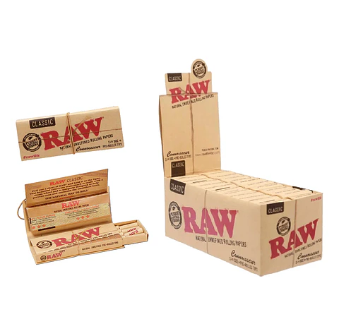 PAPELILLOS RAW CONNOISSEUR PRE ROLLED 1 1/4
