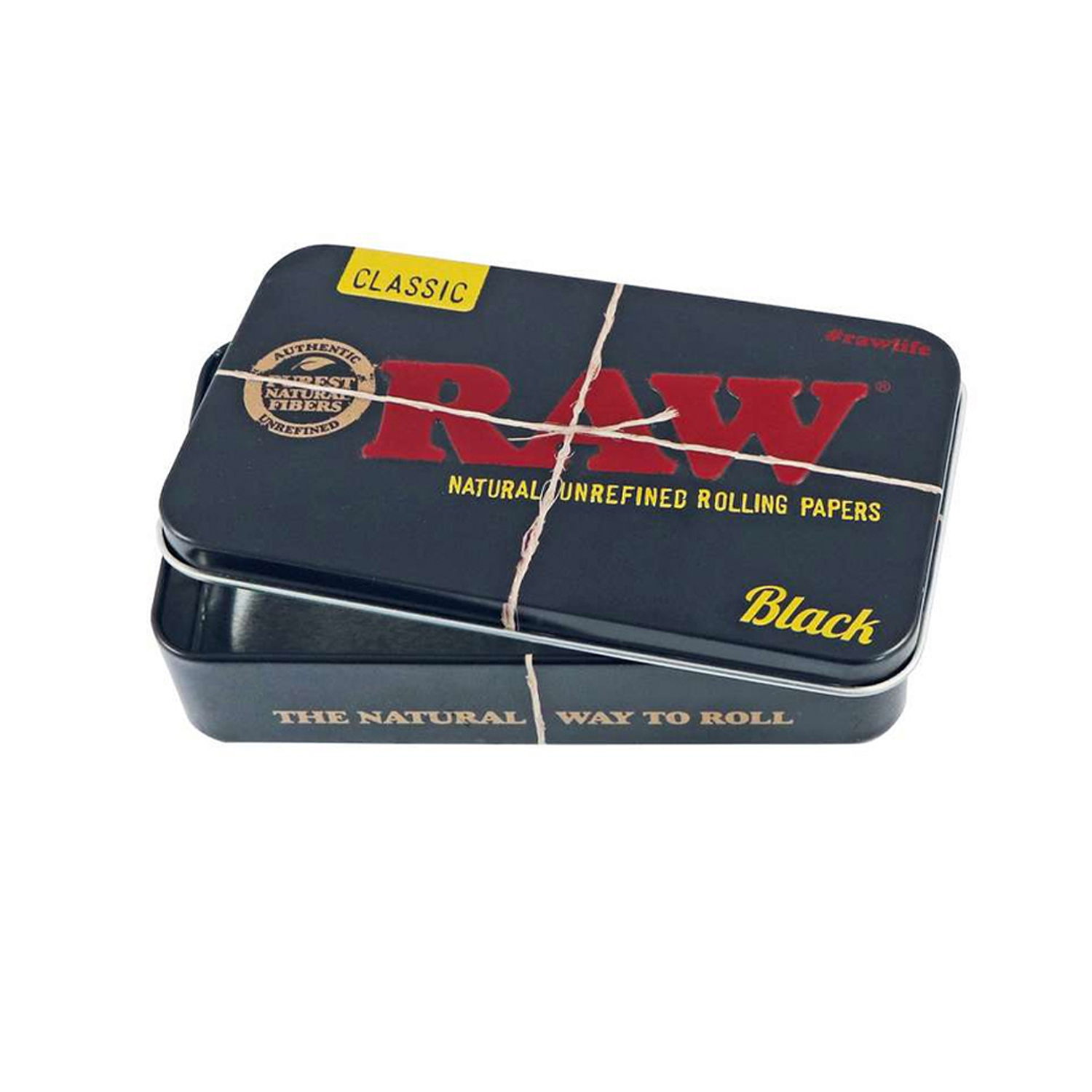 CAJA RECTANGULAR RAW BLACK