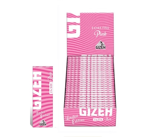 PAPELILLO GIZEH PINK 1 1/4 EXTRA FINE 25 unid.