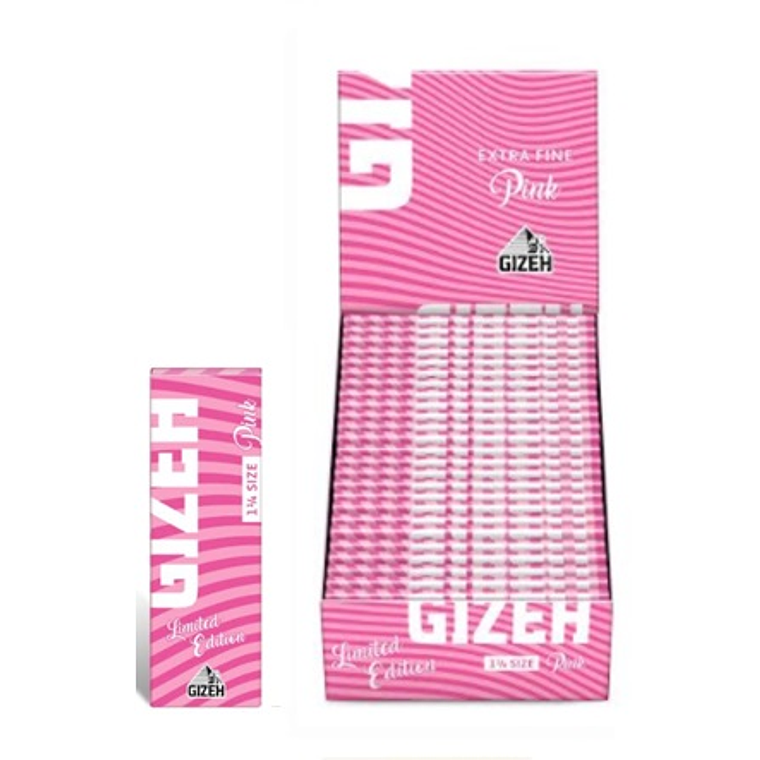 PAPELILLO GIZEH PINK 1 1/4 EXTRA FINE 25 unid. 1