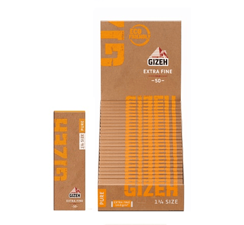 PAPELILLO GIZEH PURE CAÑAMO ORGANICO 1 1/4 25 unid.