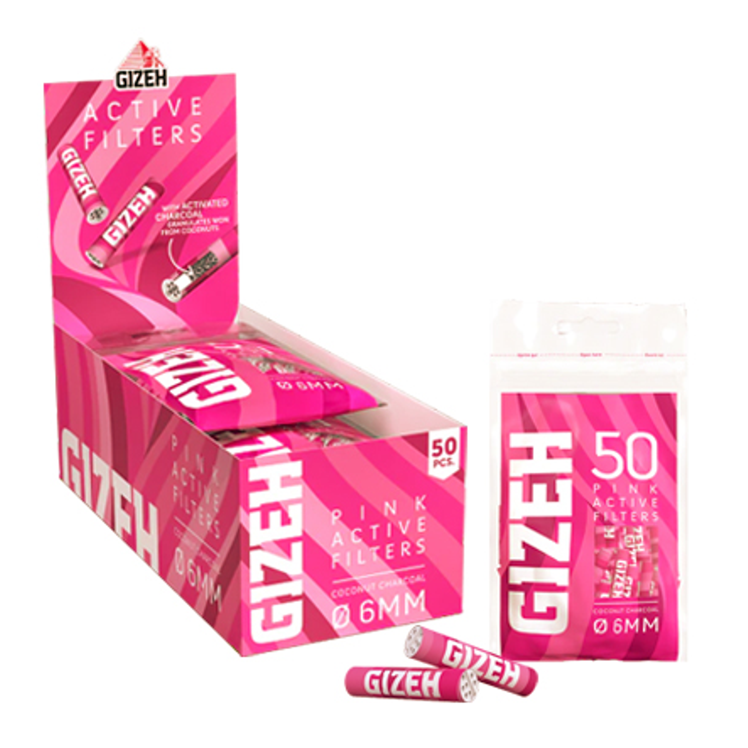 ACTIVE FILTER GIZEH PINK BOLSA 50 unid. c/u. 2