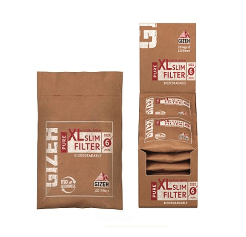 FILTRO GIZEH PURE XL SLIM ORGANIC BIODEGRADABLE.