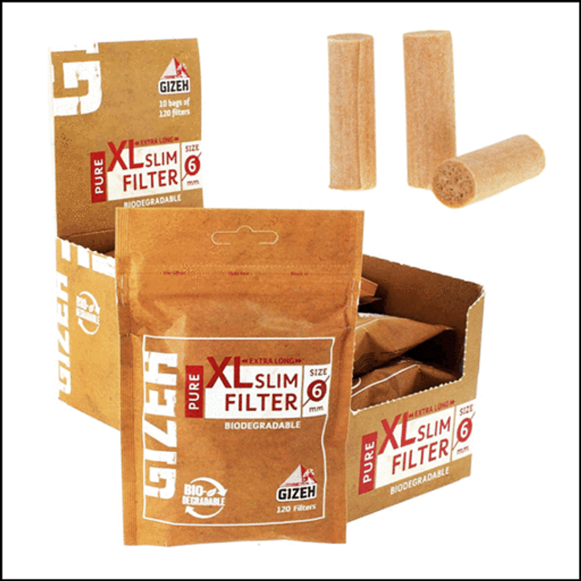 FILTRO GIZEH PURE XL SLIM ORGANIC BIODEGRADABLE. 2