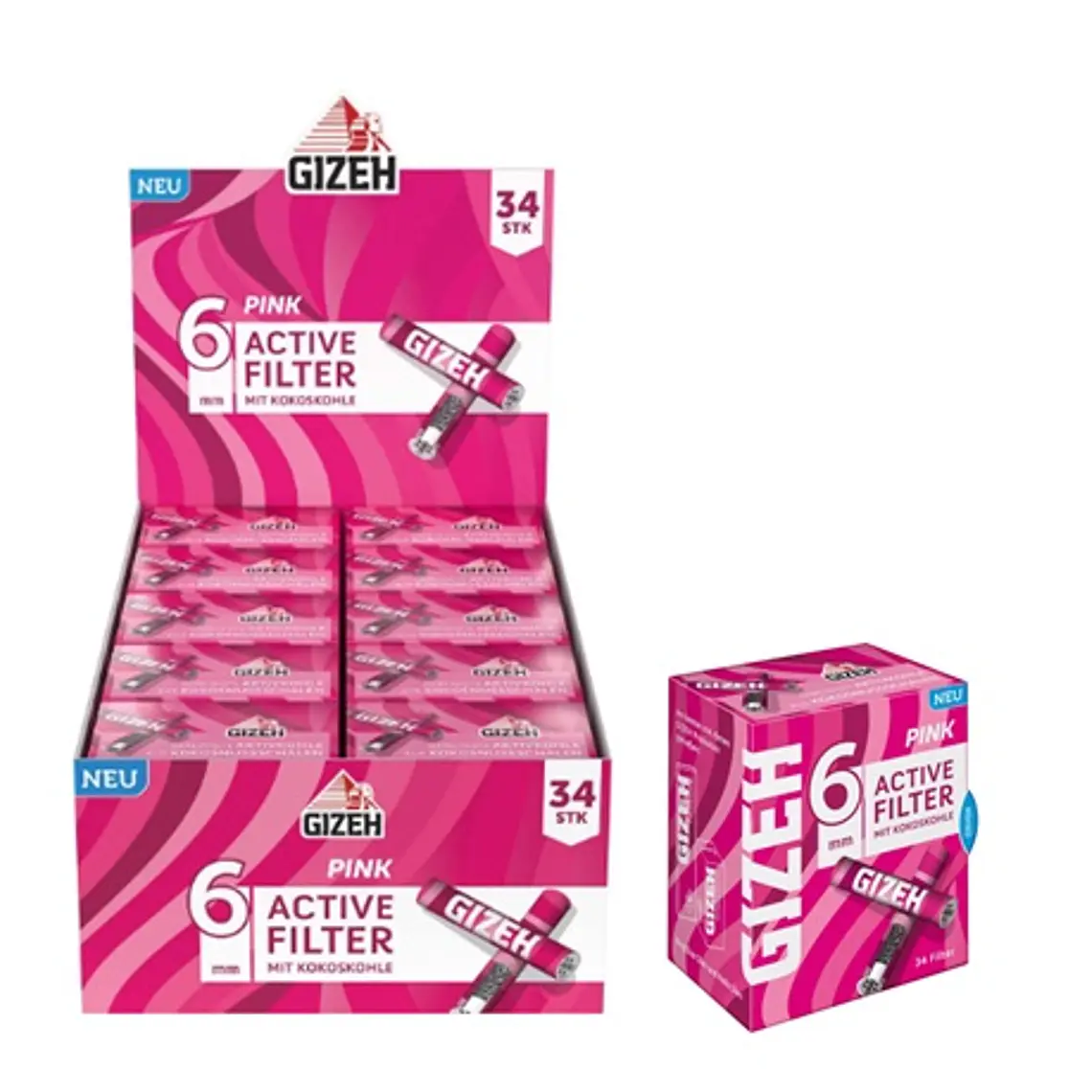 ACTIVE FILTER GIZEH PINK 6mm.   2