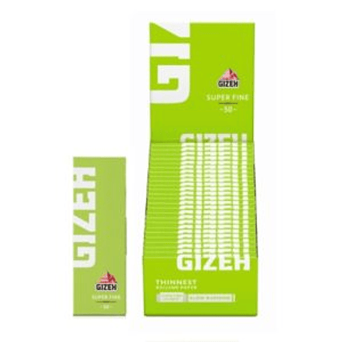 PAPELILLO GIZEH VERDE N°1 SUPER FINE 50 Und.