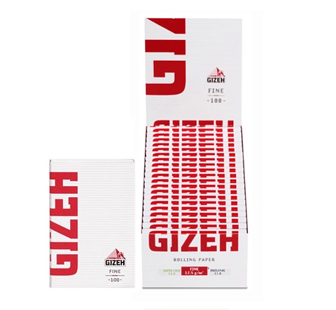 PAPELILLO GIZEH ROJO DOBLE MAGNETIC N°1  20 unid.