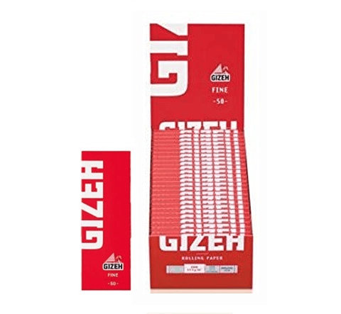 PAPELILLO GIZEH ROJO  N°1  FINE 50 unid.