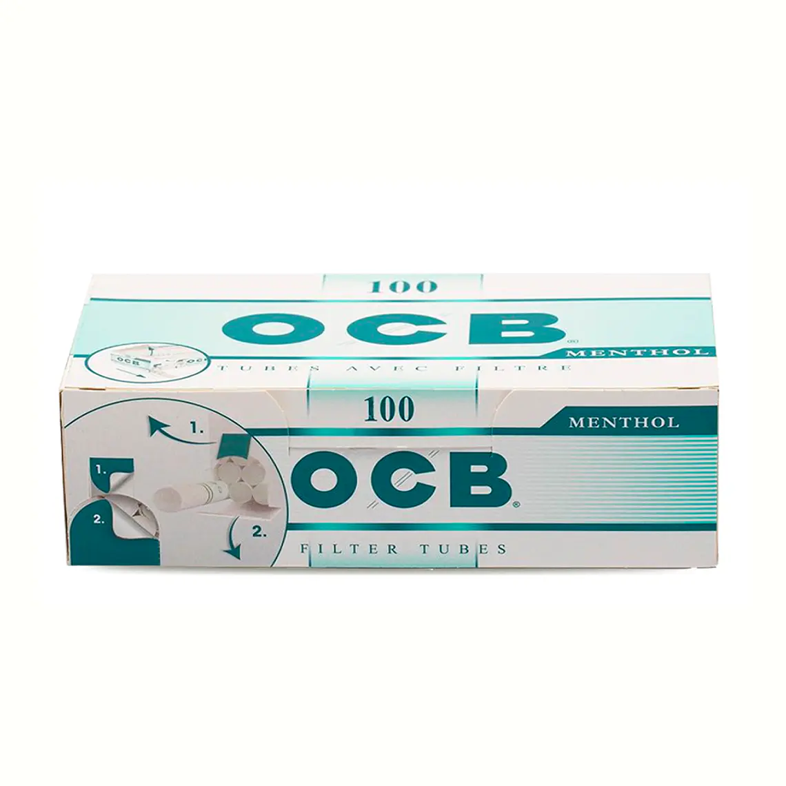 TUBO CON FILTRO OCB MENTOLADO 100 UNID. 1