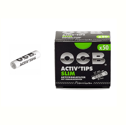 FILTRO DE CARBÓN ACTIVO OCB CON TAPA CERÁMICA 7MM